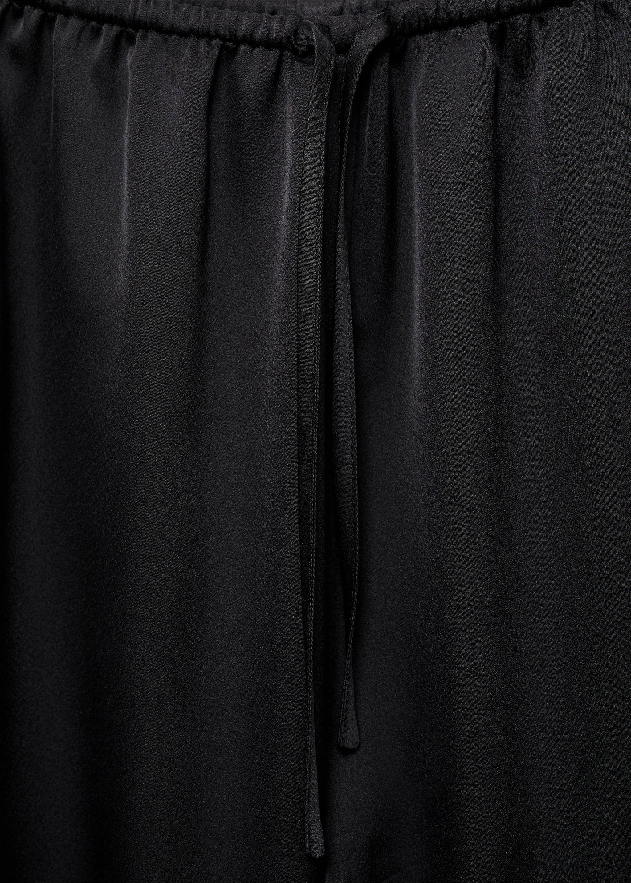 Pantalon en satin - Détail de l'article 8, Gris anthracite. Ref: 37072943-00.
