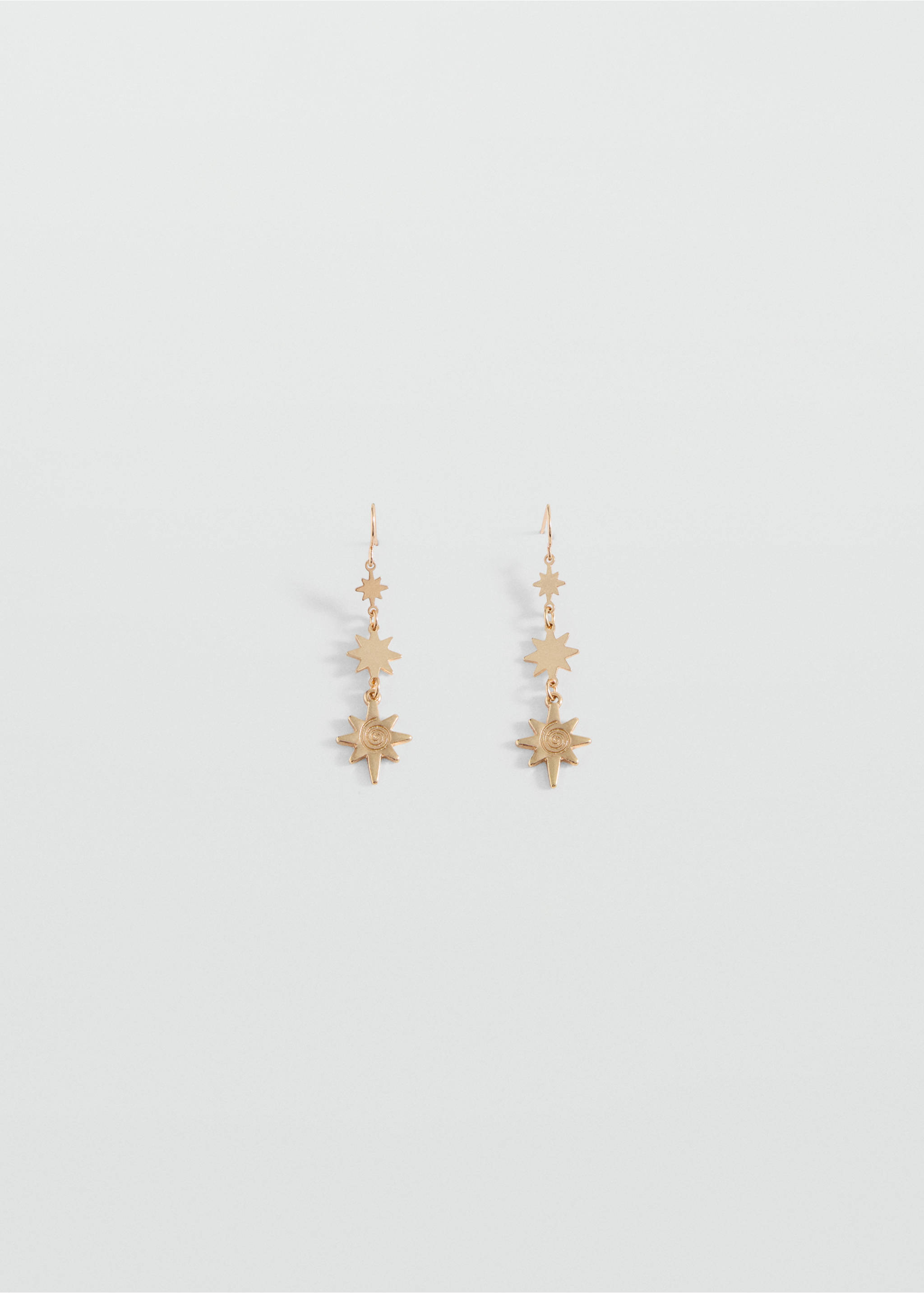 Boucles d'oreilles pendantes étoiles - Article sans modèle, Or. Ref: 37072945-00.