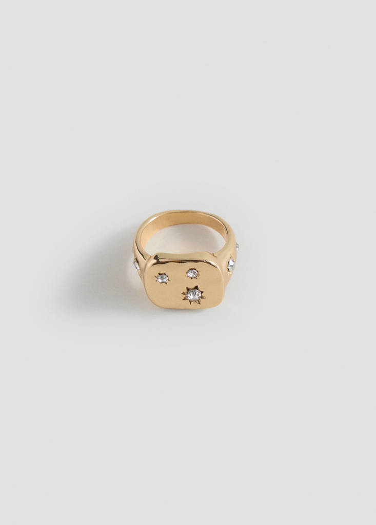 Star signet ring — Gold