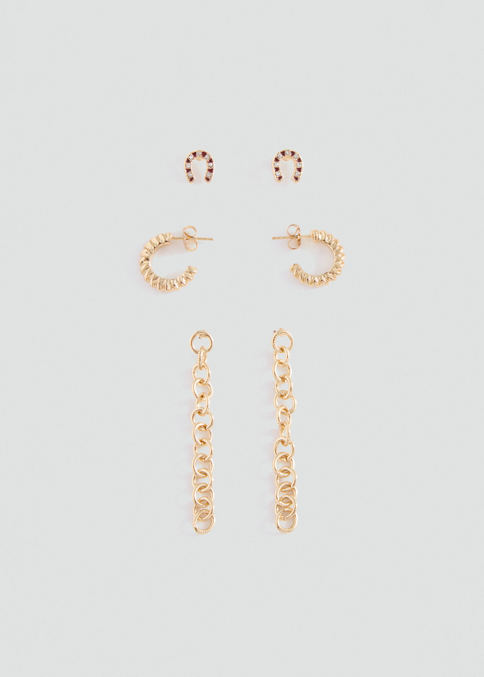 Pack of 3 combined earrings - Article without model