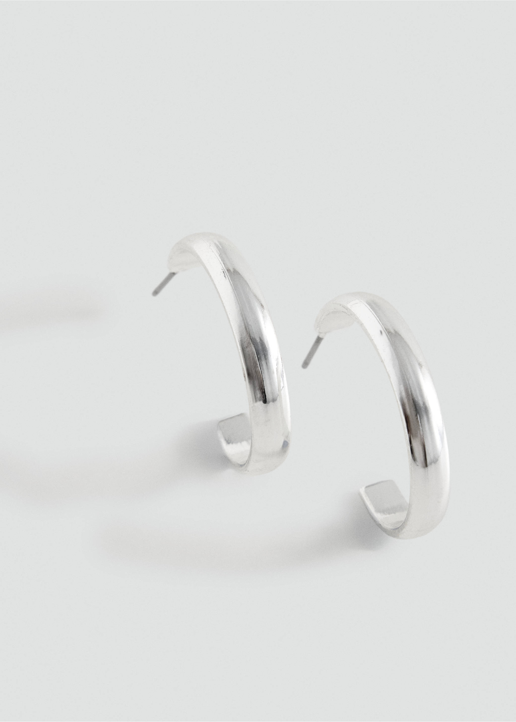 Pack of 2 mixed earrings - Details of the article 1, Silver. Ref: 37072955-00.