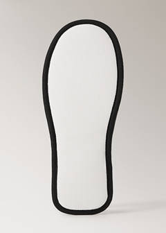 Terry slippers with piping detail — Black 6
