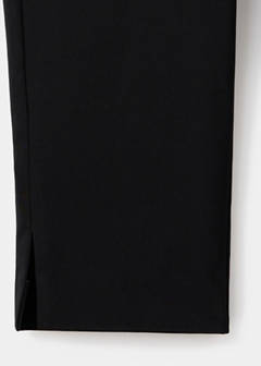 Capri trousers with openings — Black 7