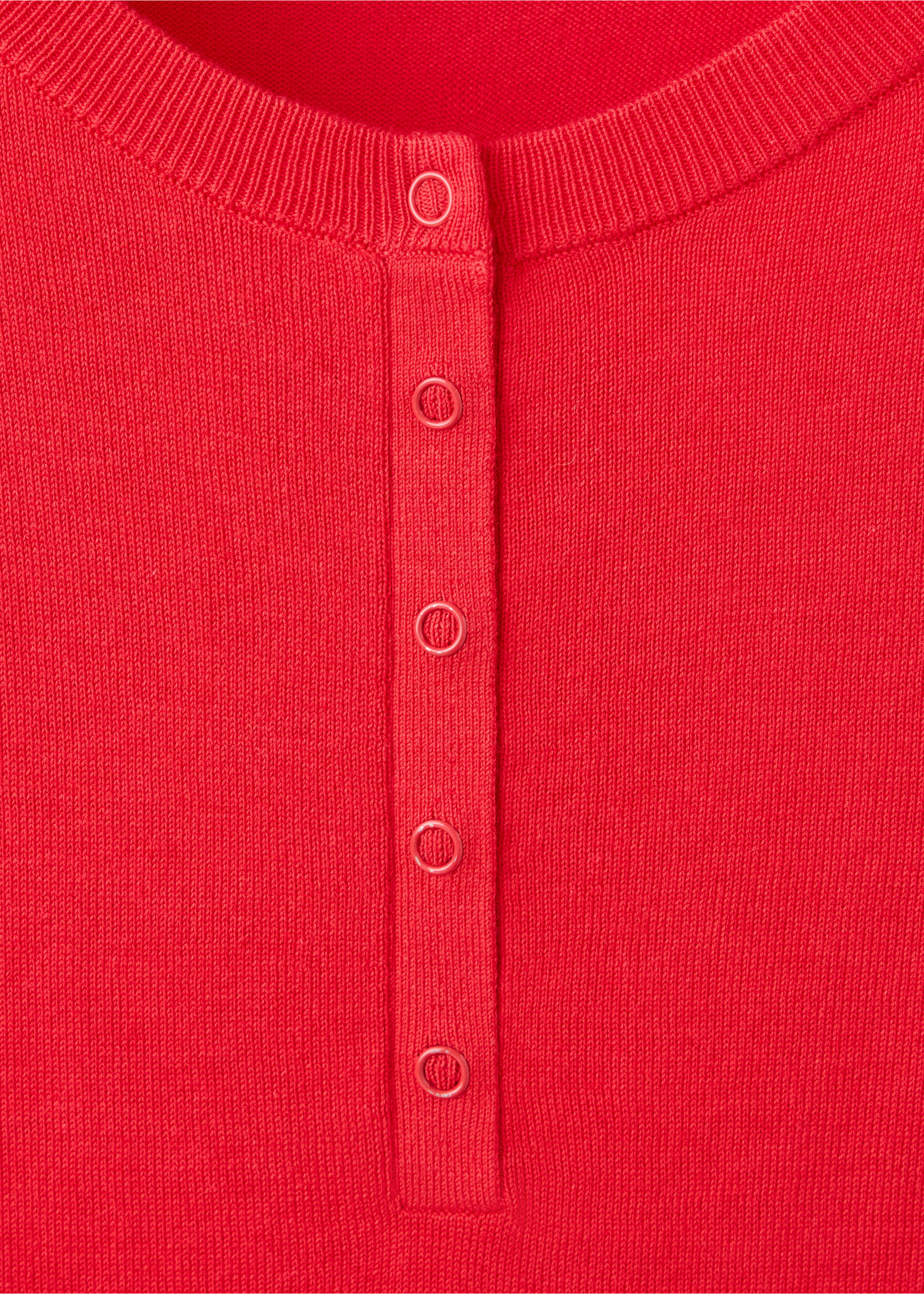 Fijngebreide trui met korte mouwen - Detail van het artikel 8, Rood. Ref: 37073274-00.