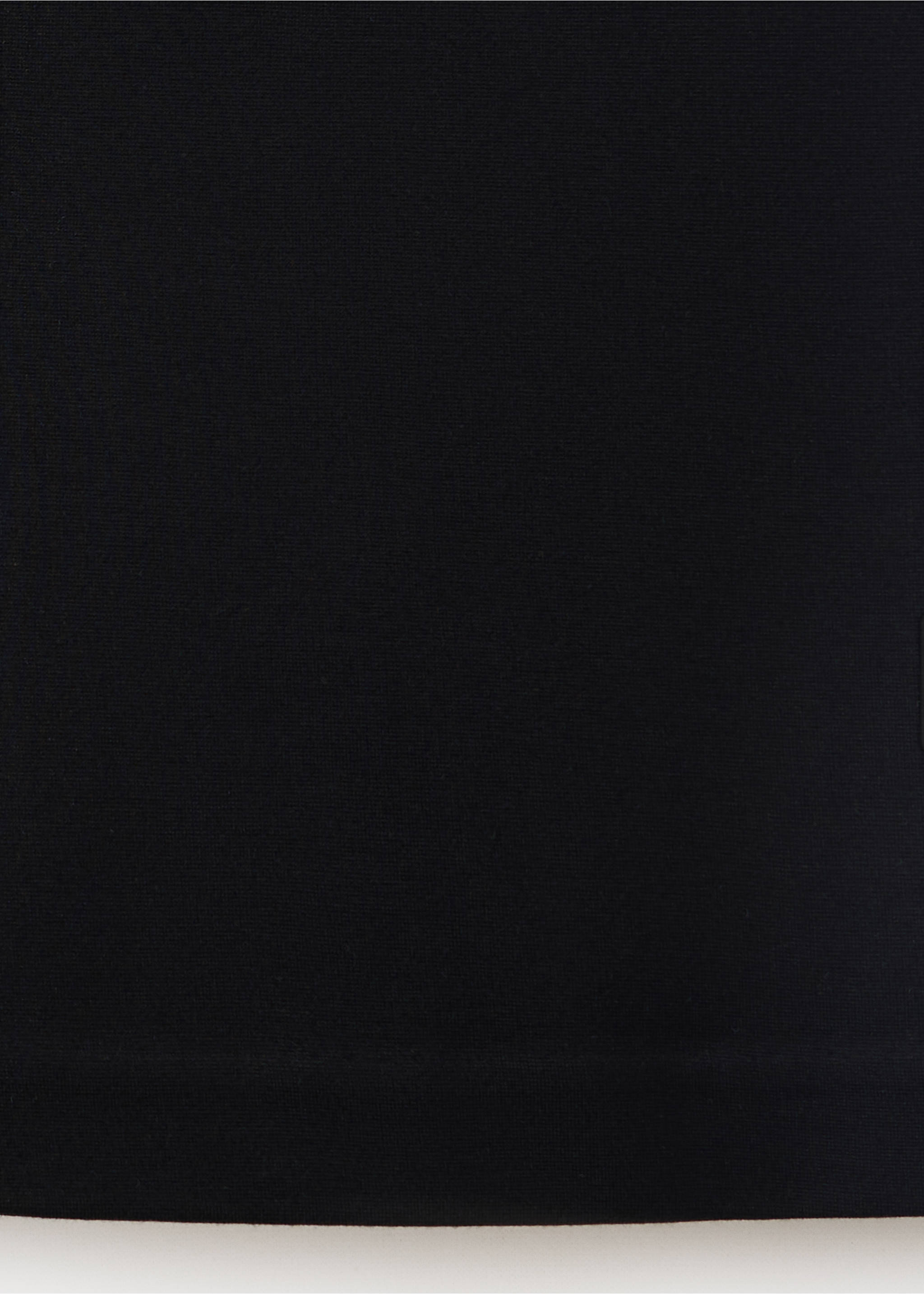 Asymmetrical draped top - Details of the article 0, Black. Ref: 37073275-00.