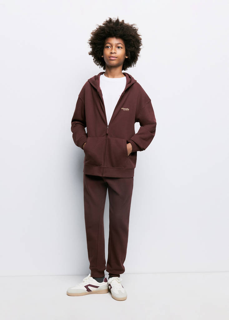 Loose fit hoodie — Brown