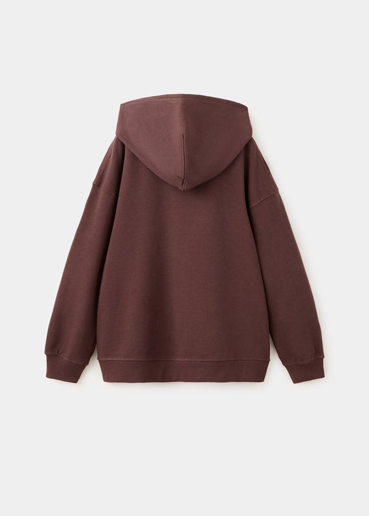 Loose fit hoodie — Brown