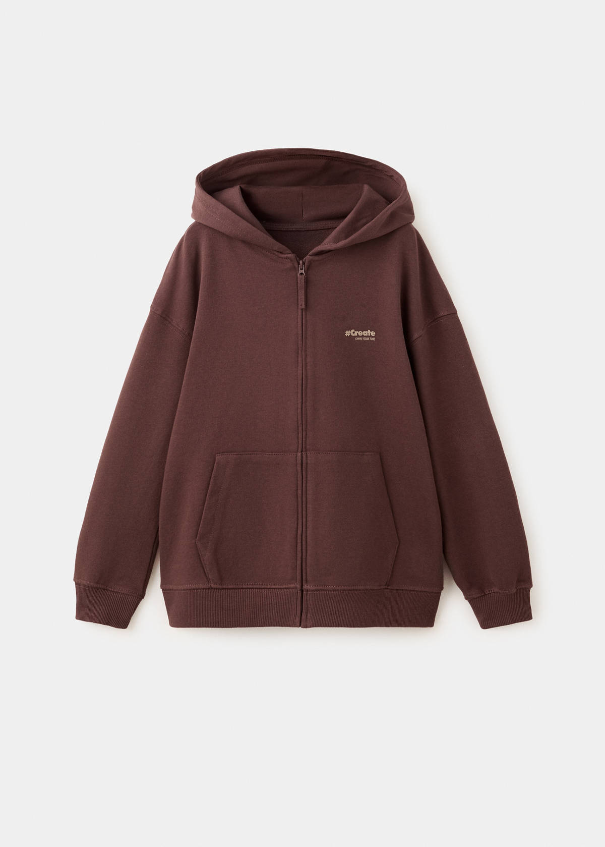 Loose fit hoodie — Brown