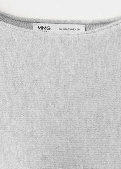 Fine knit jumper with slit details — Medium Heather Grey 4