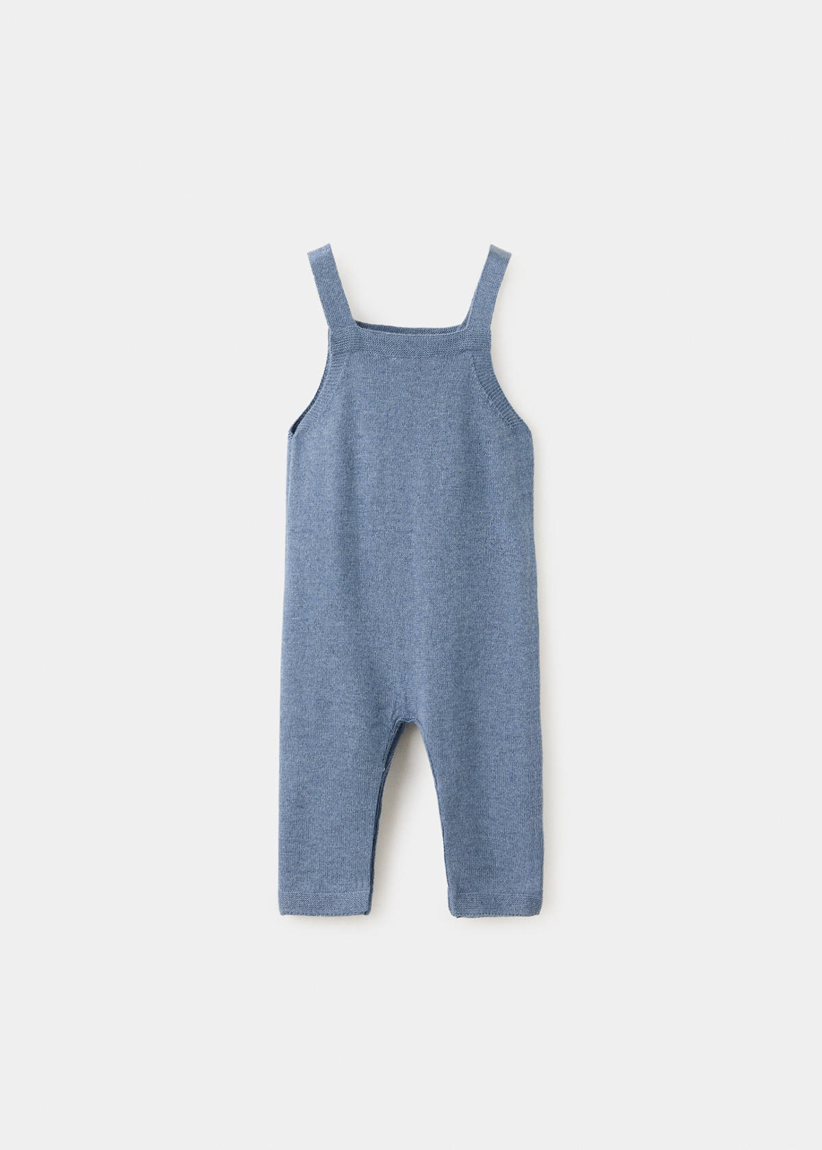 Cotton dungarees with pocket — Blue