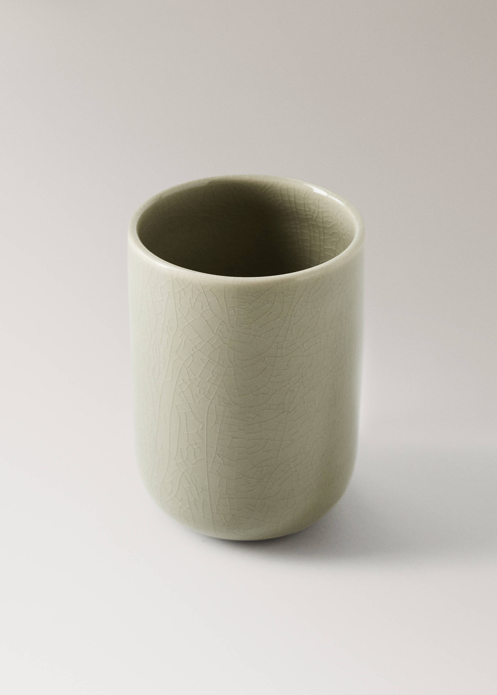 Crackled ceramic toothbrush cup - Details of the article 1