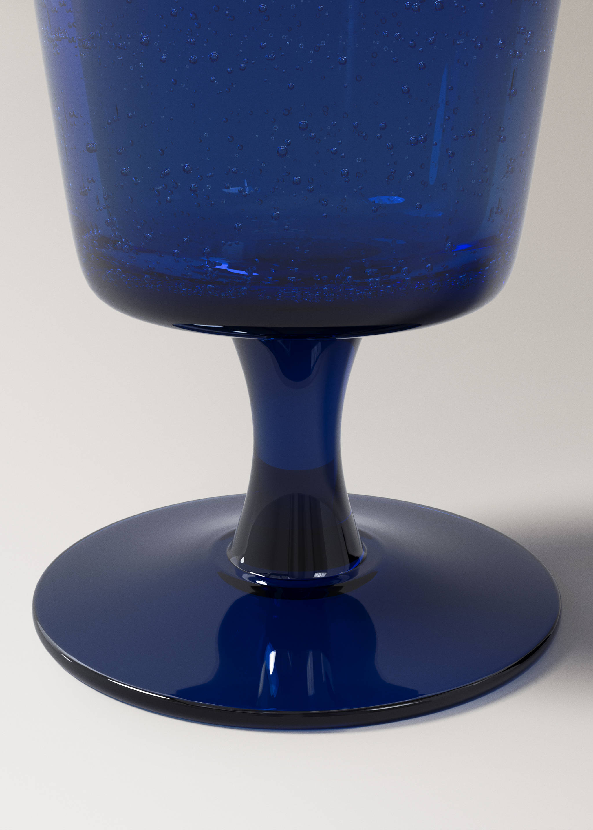 Bubble glass goblet, colour - Details of the article 1