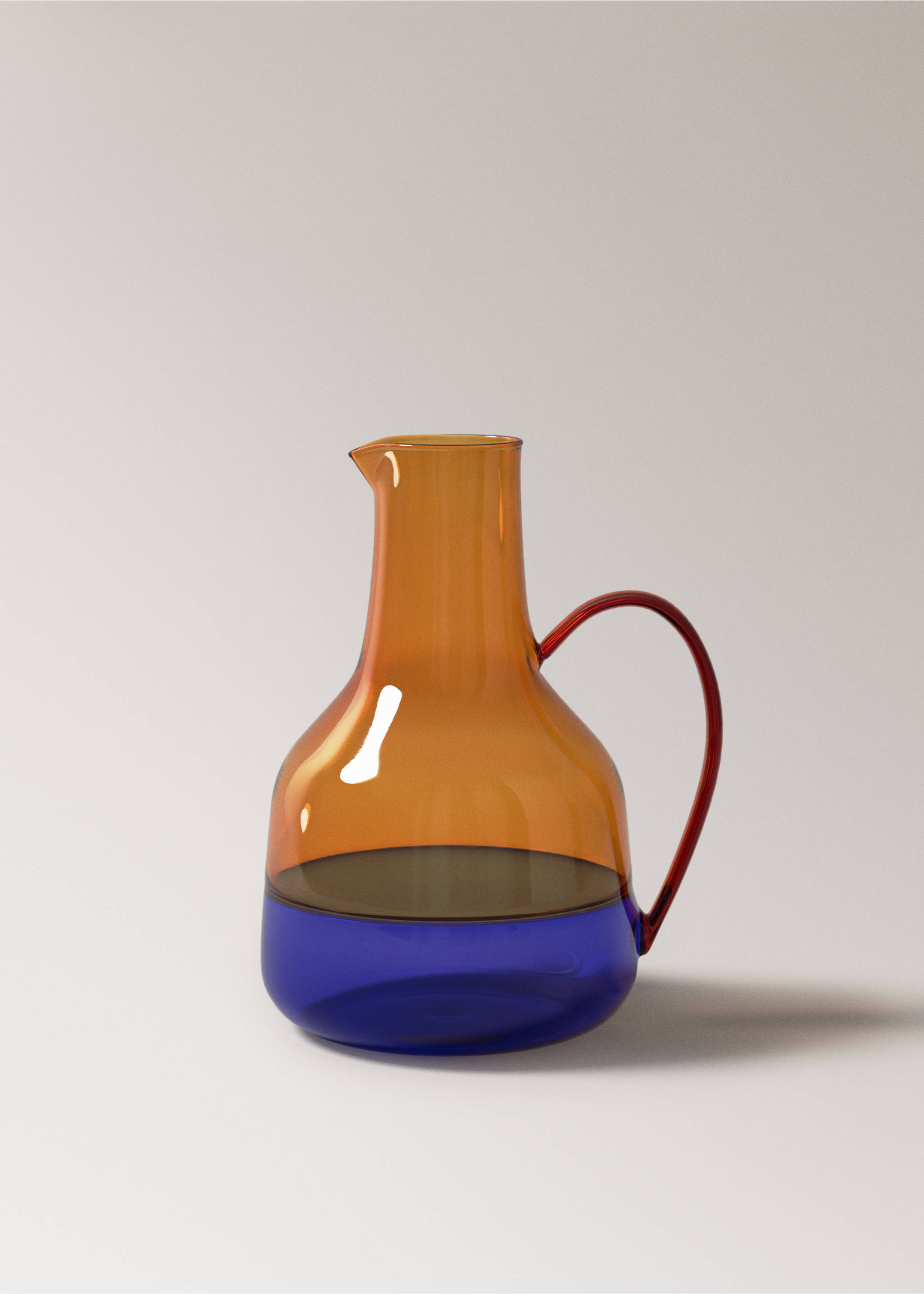 Bicolour glass vase - Article without model, Orange. Ref: 37073288-00.