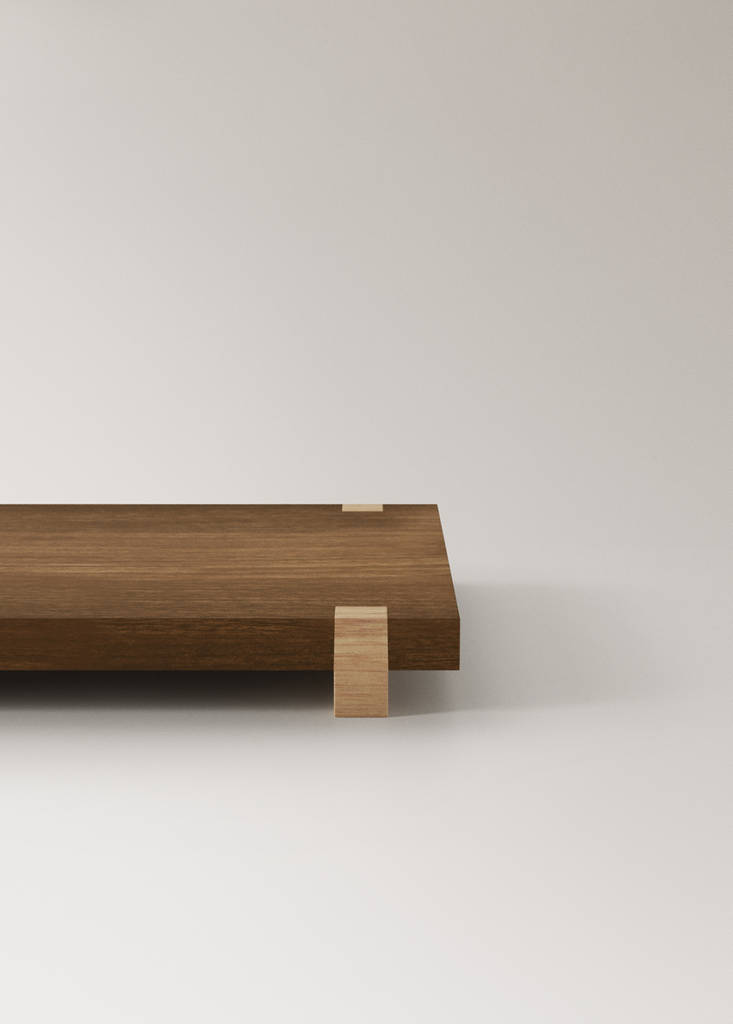 Small wooden tray — Brown