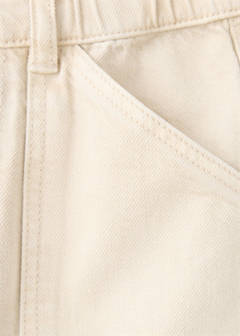 Straight jeans with elasticated waistband — Sand 5