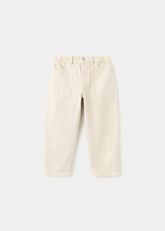 Straight jeans with elasticated waistband — Sand 2