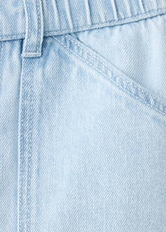 Straight jeans with elasticated waistband — Light Blue 6
