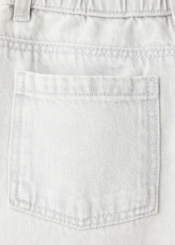 Straight jeans with elasticated waistband — Denim Grey