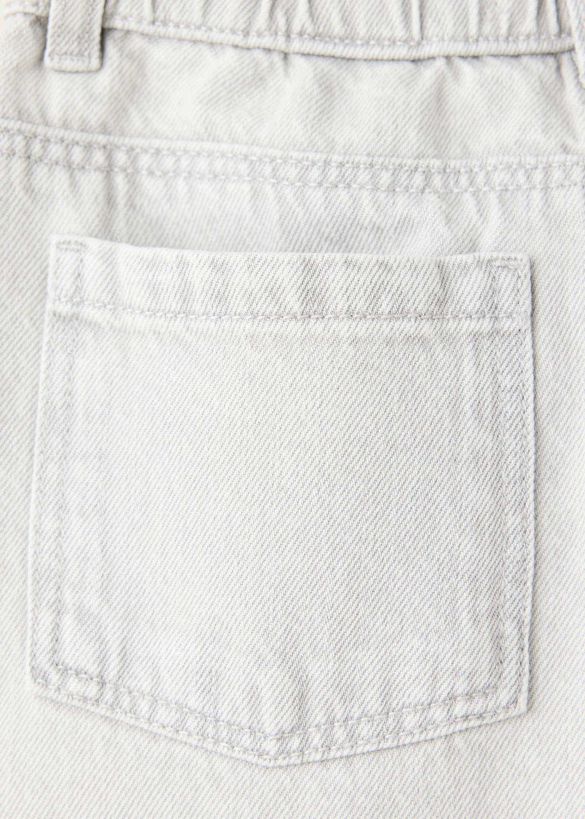 Straight jeans with elasticated waistband — Denim Grey