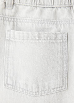 Straight jeans with elasticated waistband — Denim Grey 7