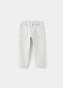 Straight jeans with elasticated waistband — Denim Grey 3