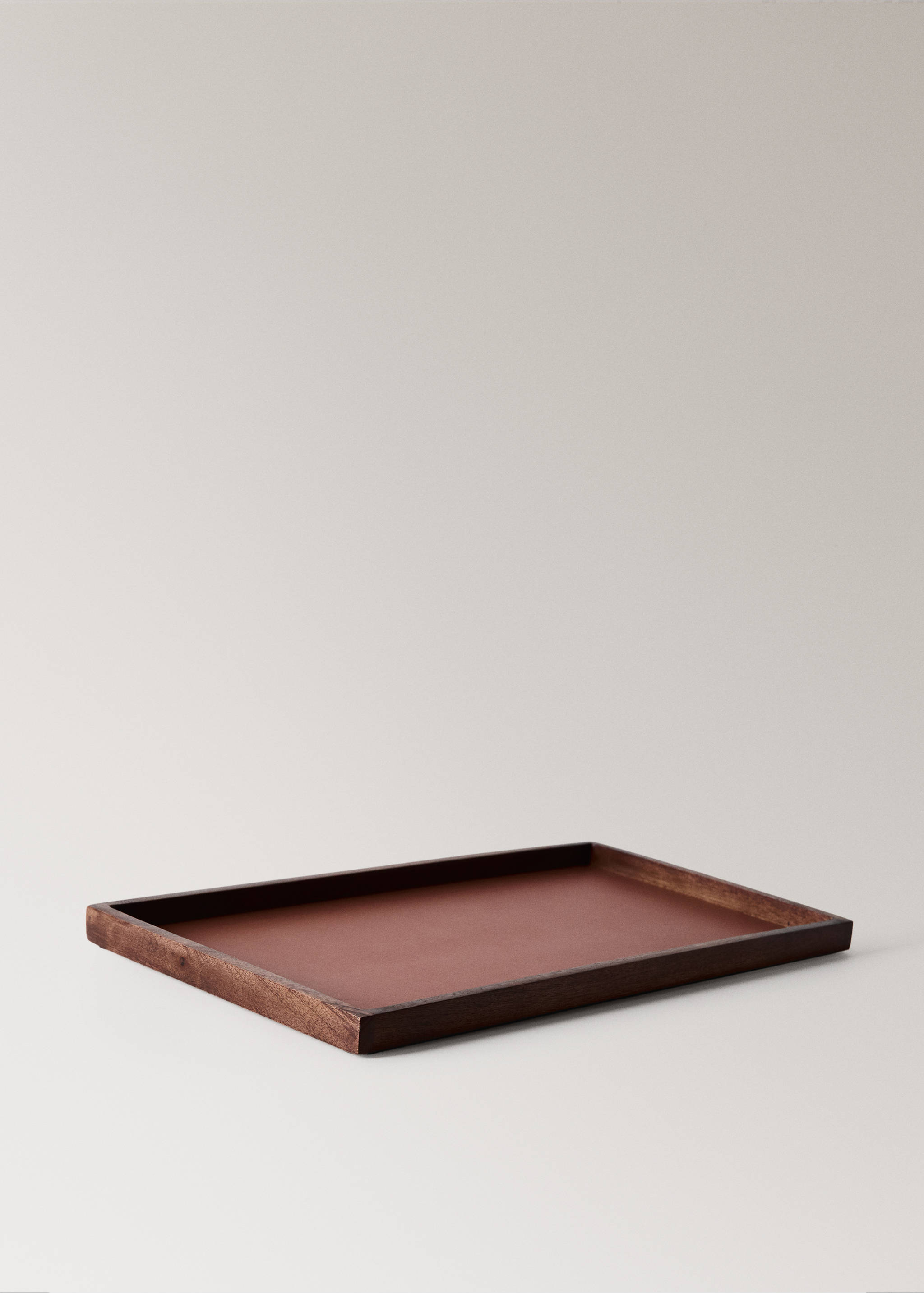Decorative mango wood tray - Details of the article 2, Russet. Ref: 37073292-00.