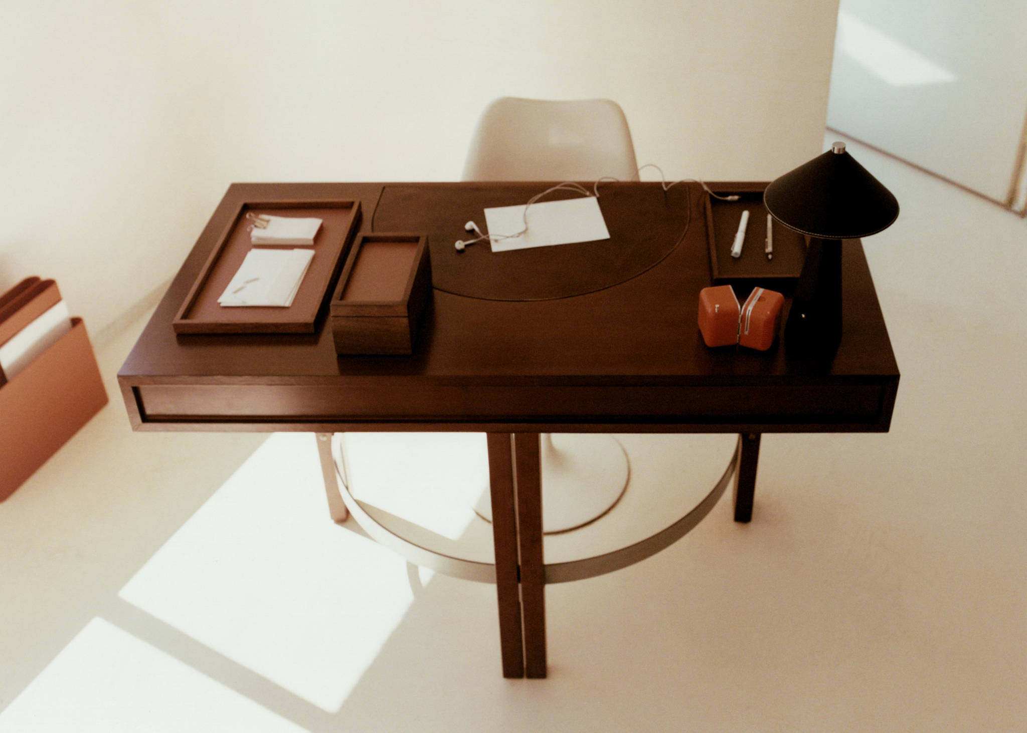 Decorative mango wood tray - Panoramic plane