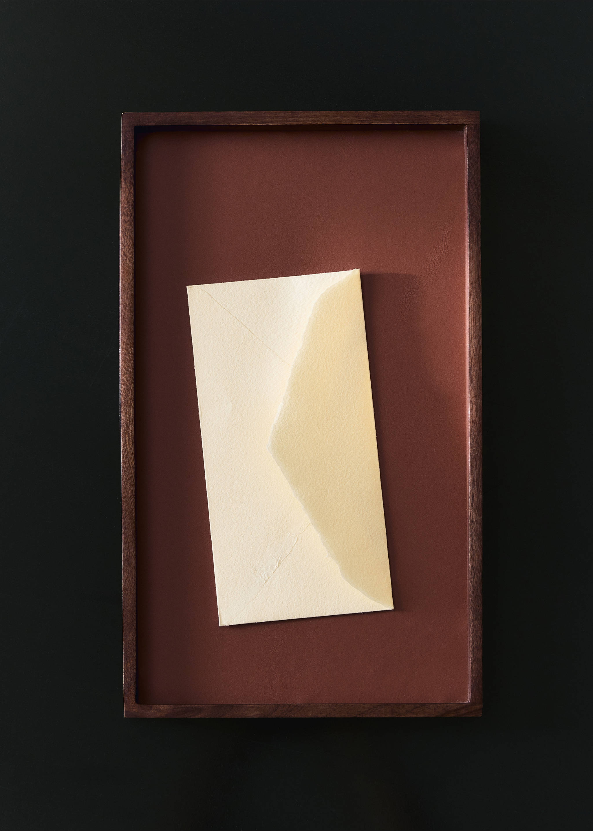 Decorative mango wood tray - General plane, Chocolate. Ref: 37073293-00.