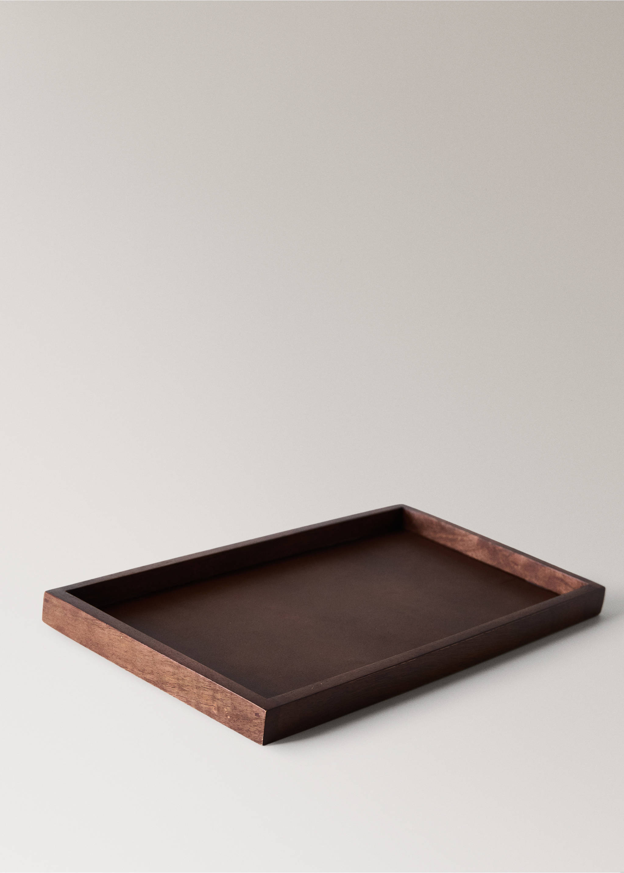 Decorative mango wood tray - Details of the article 2, Chocolate. Ref: 37073293-00.