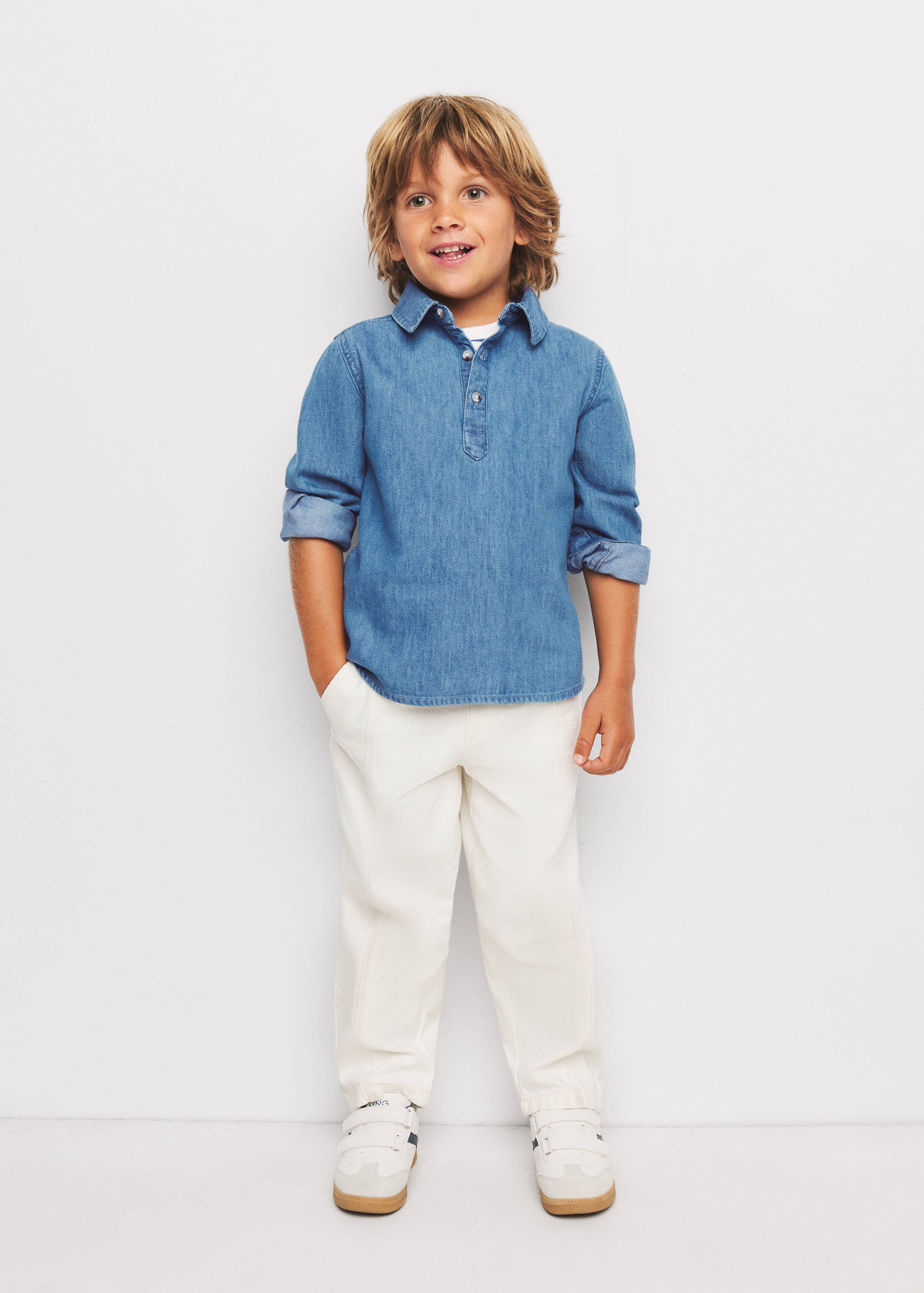 Cotton denim shirt - General plane