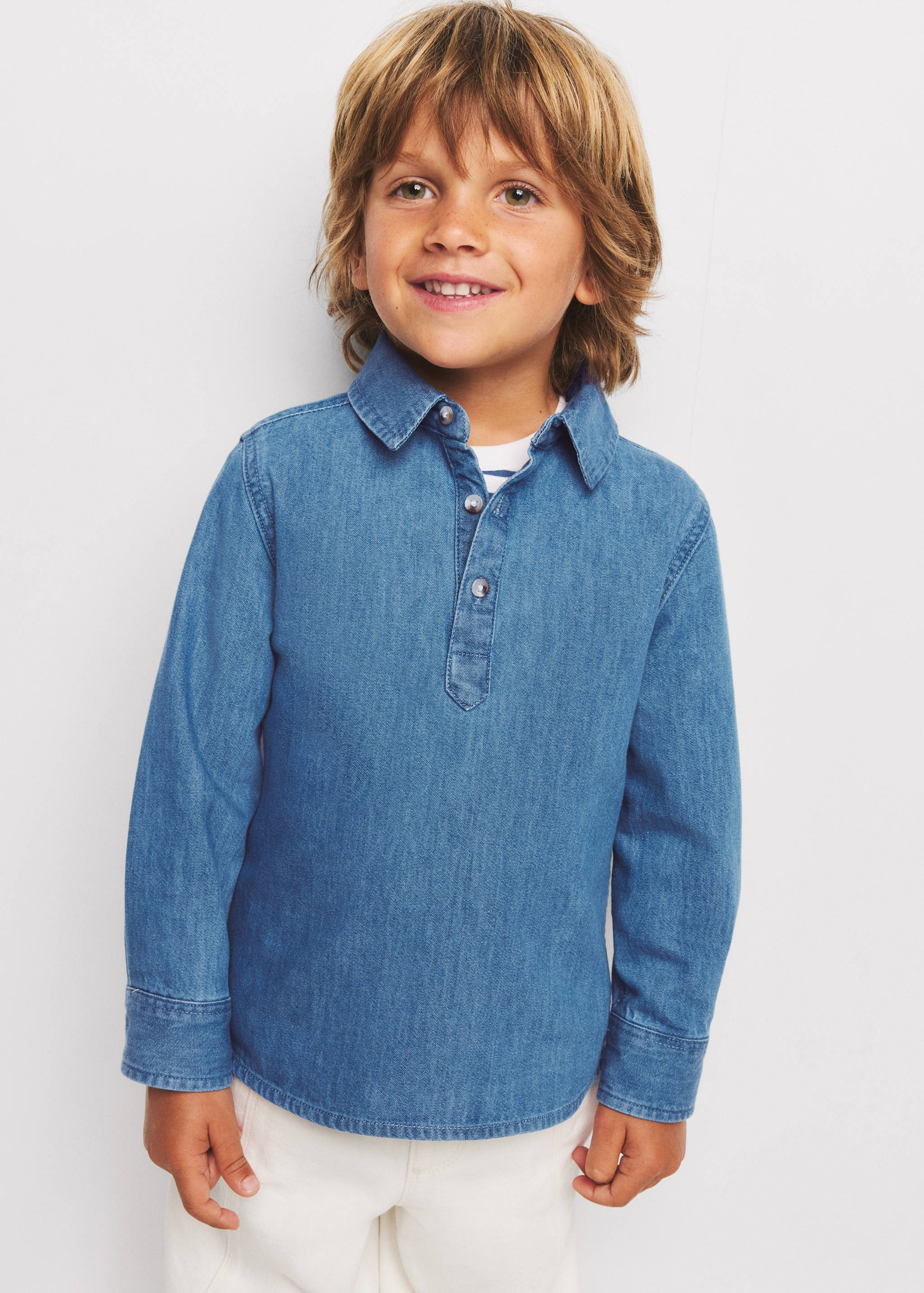Cotton denim shirt - Medium plane