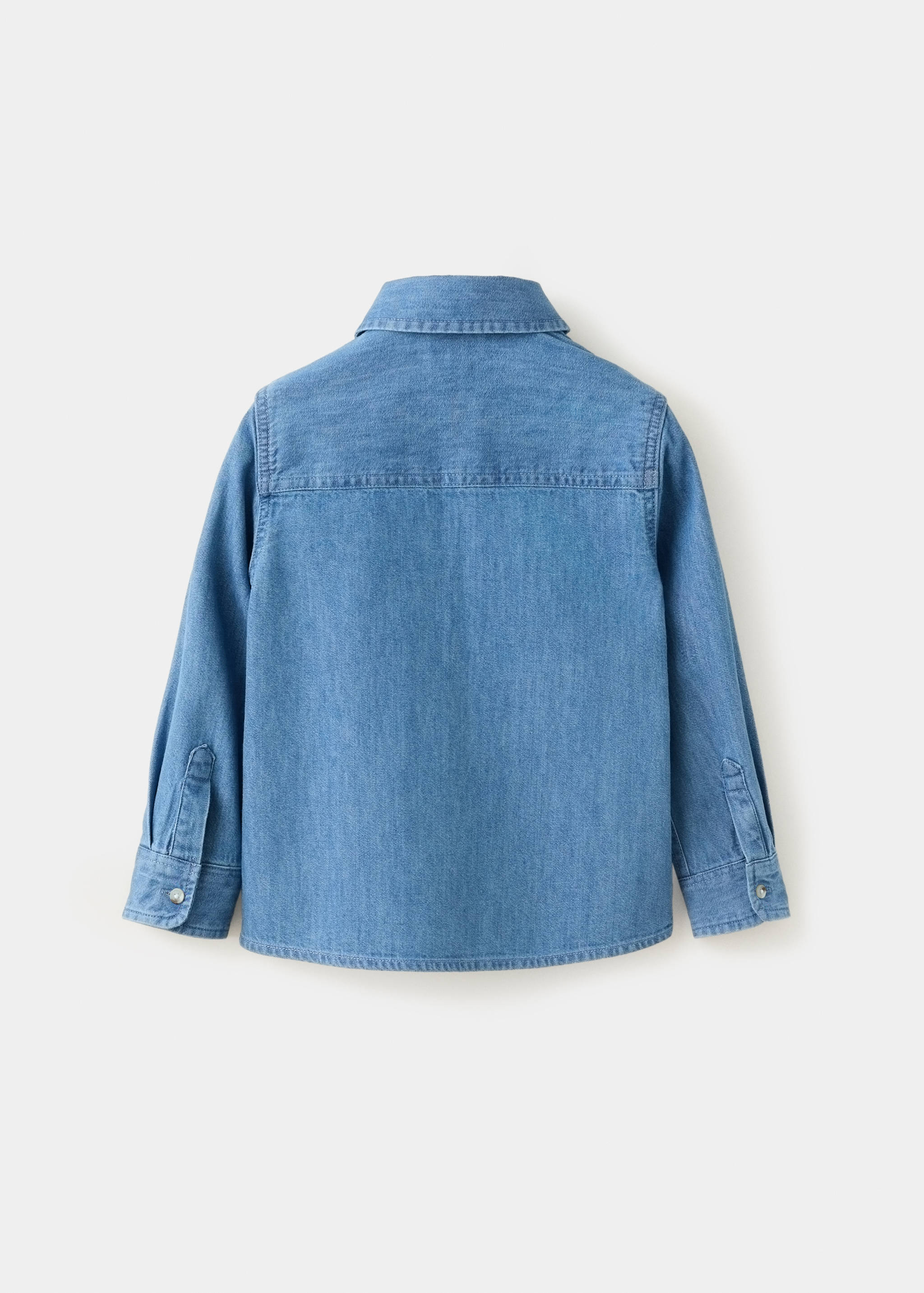 Cotton denim shirt - Reverse of the article