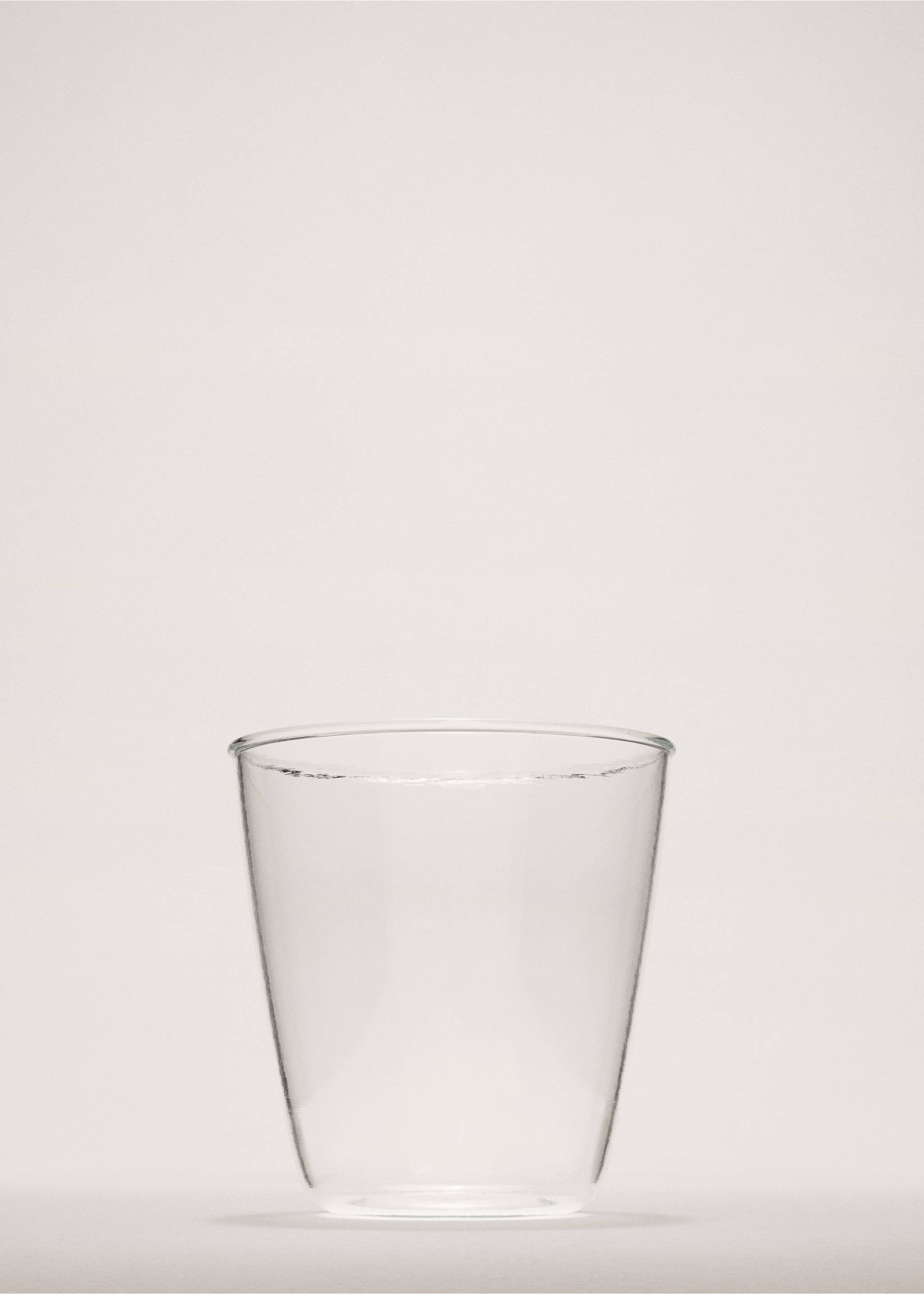Clear glass vase - General plane, Black. Ref: 37073297-00.