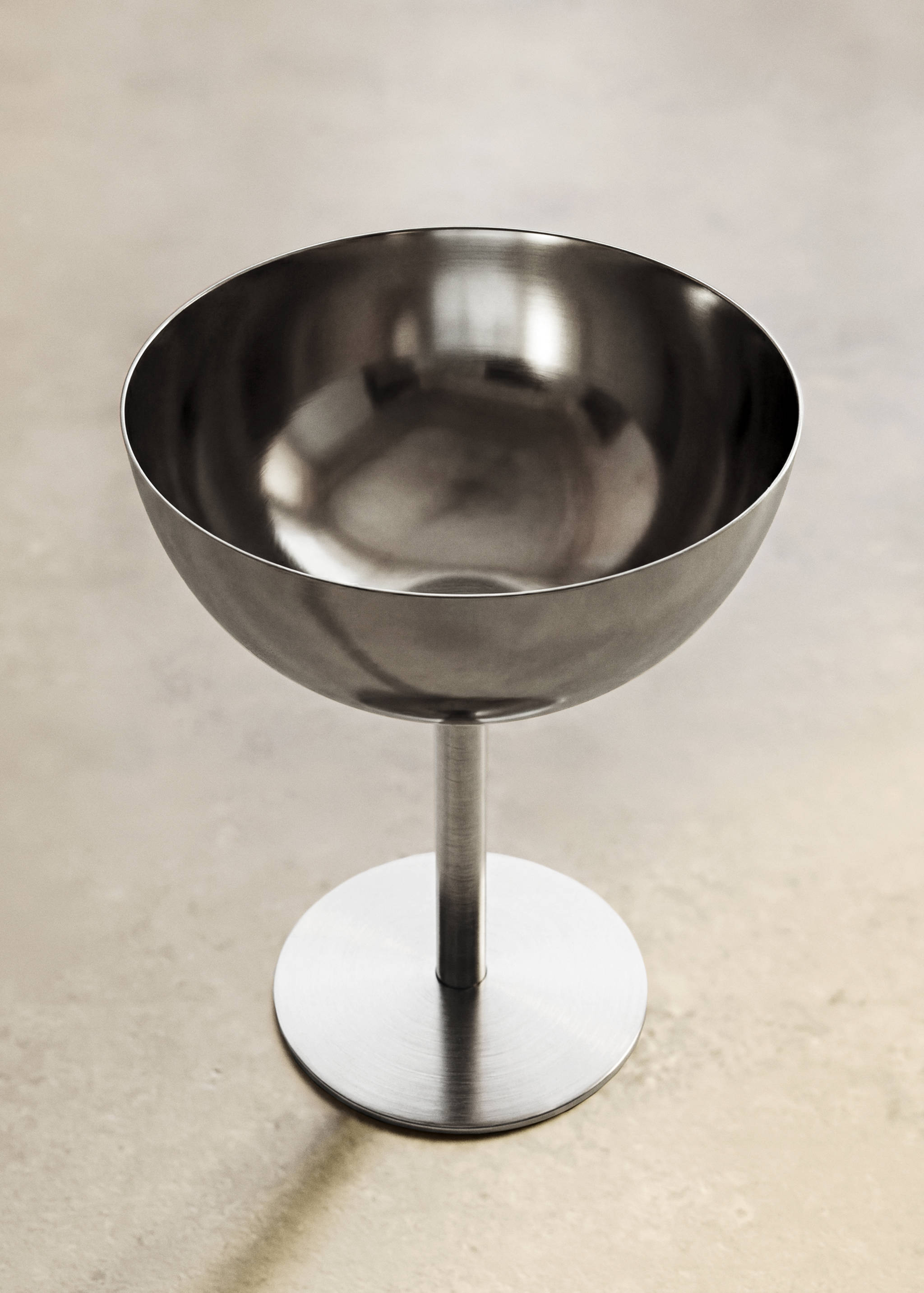 Stainless steel ice cream bowl - General plane