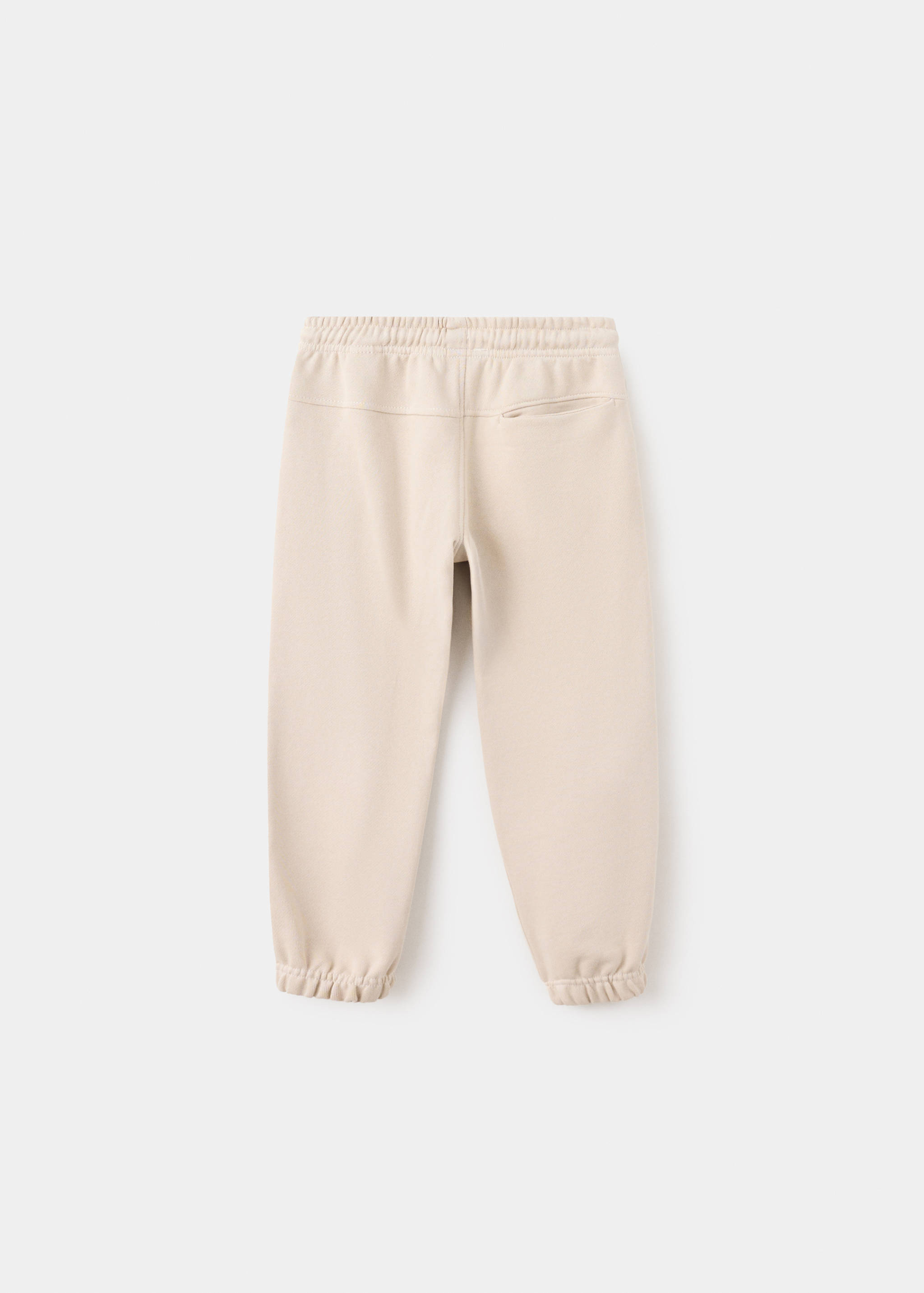 100% cotton jogger trousers - Reverse of the article
