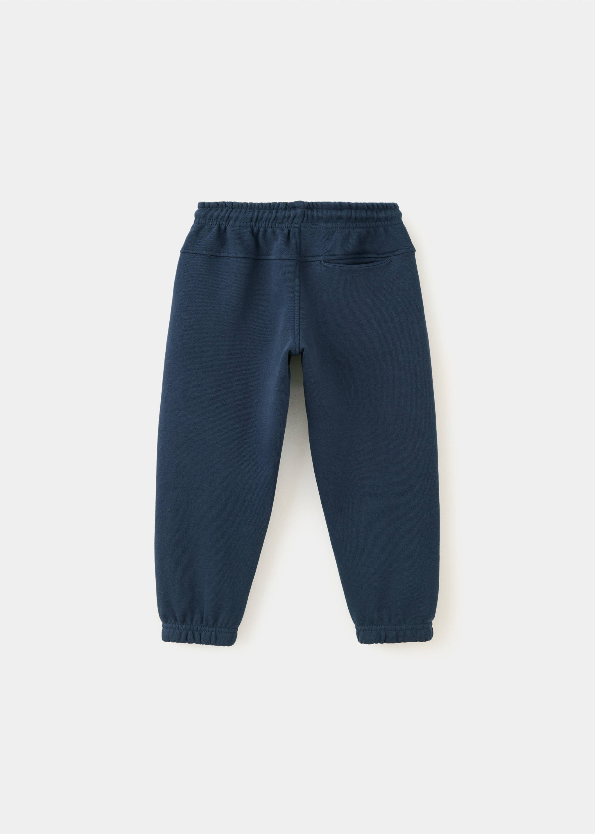 100% cotton jogger trousers - Reverse of the article, Navy. Ref: 37073307-00.