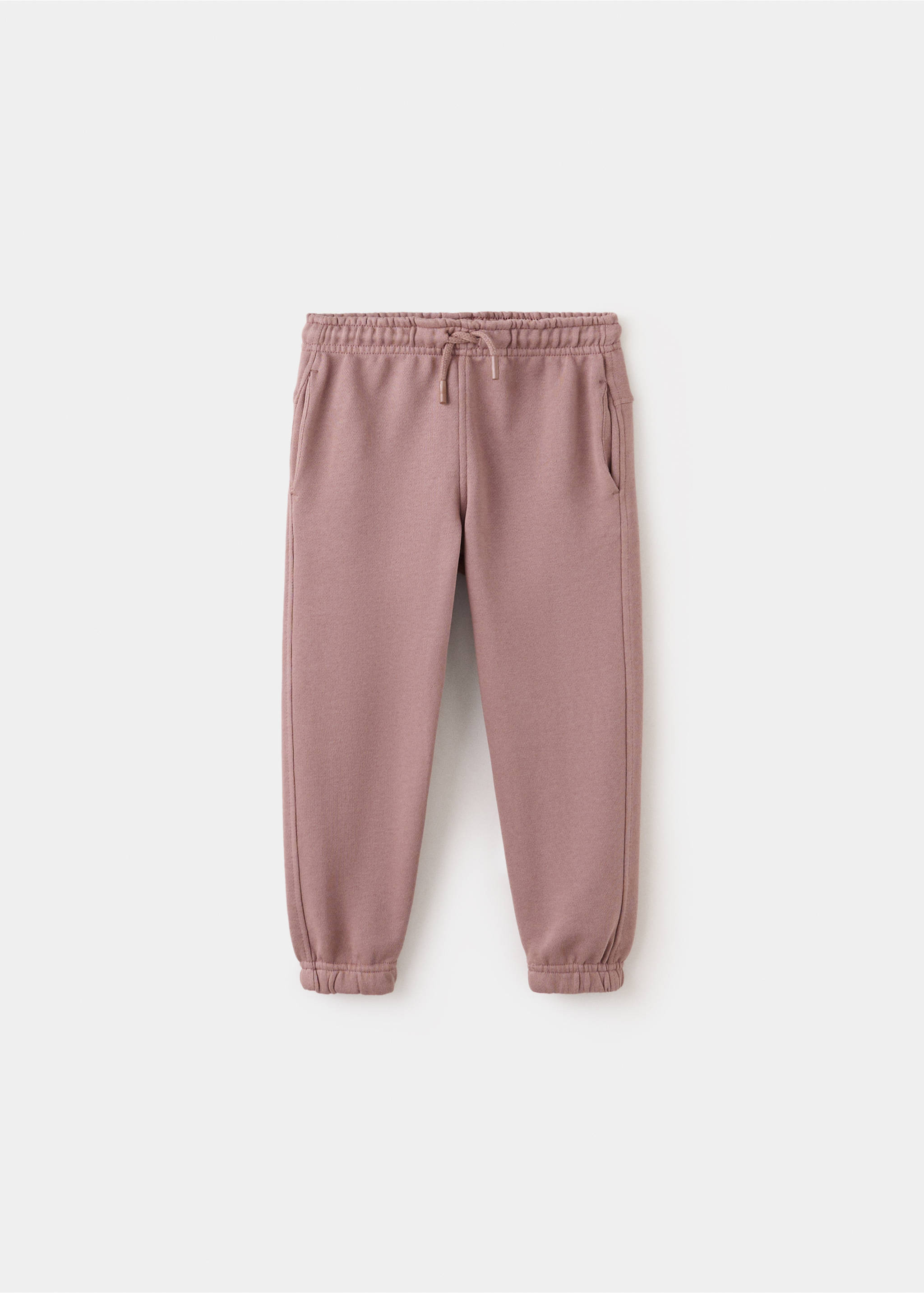 100% cotton jogger trousers - Article without model, Pale Pink. Ref: 37073307-00.