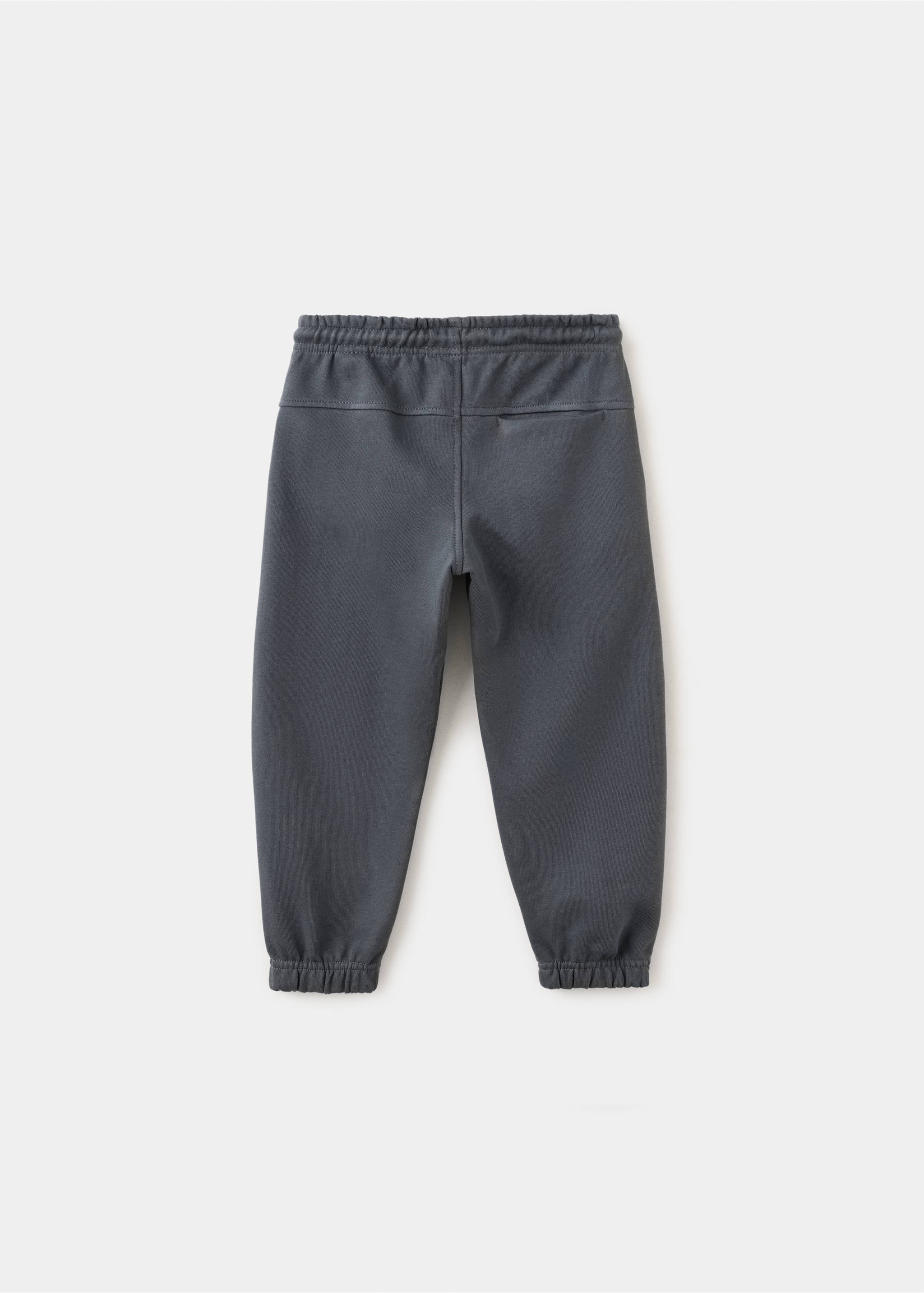 100% cotton jogger trousers - Reverse of the article, Charcoal. Ref: 37073307-00.