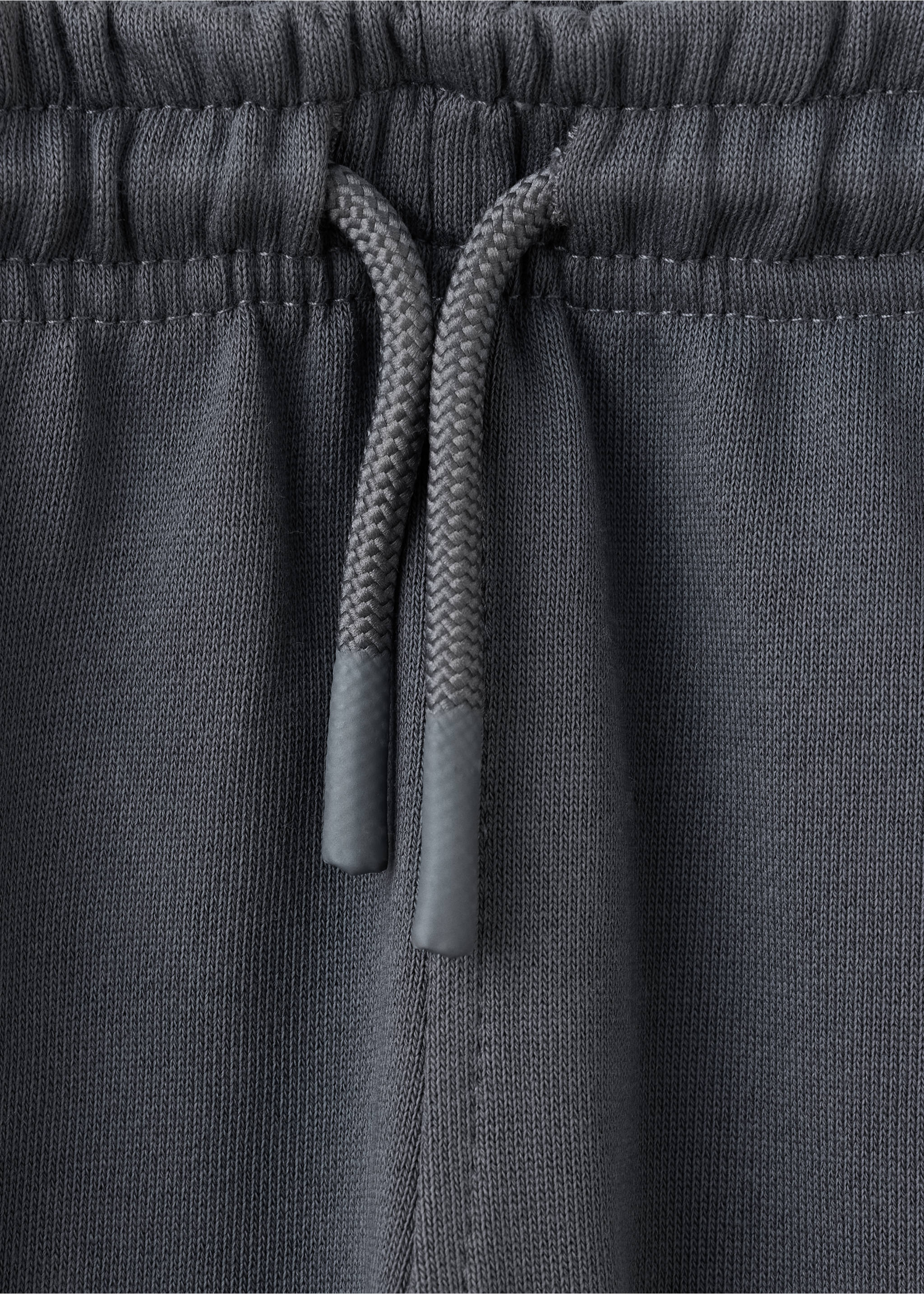 100% cotton jogger trousers - Details of the article 8, Charcoal. Ref: 37073307-00.