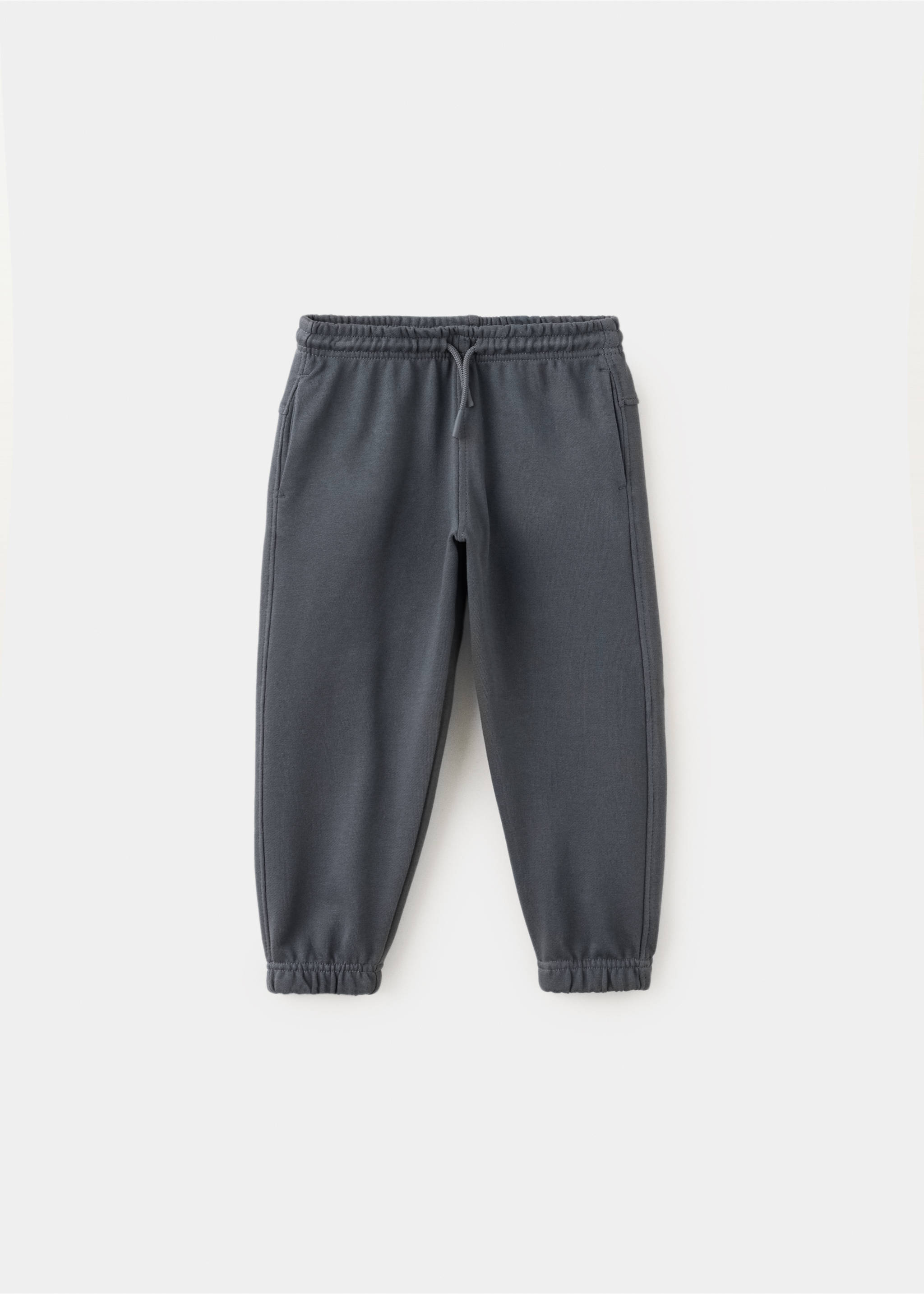 100% cotton jogger trousers - Article without model, Charcoal. Ref: 37073307-00.
