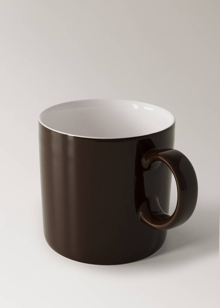 Stoneware mug — Chocolate