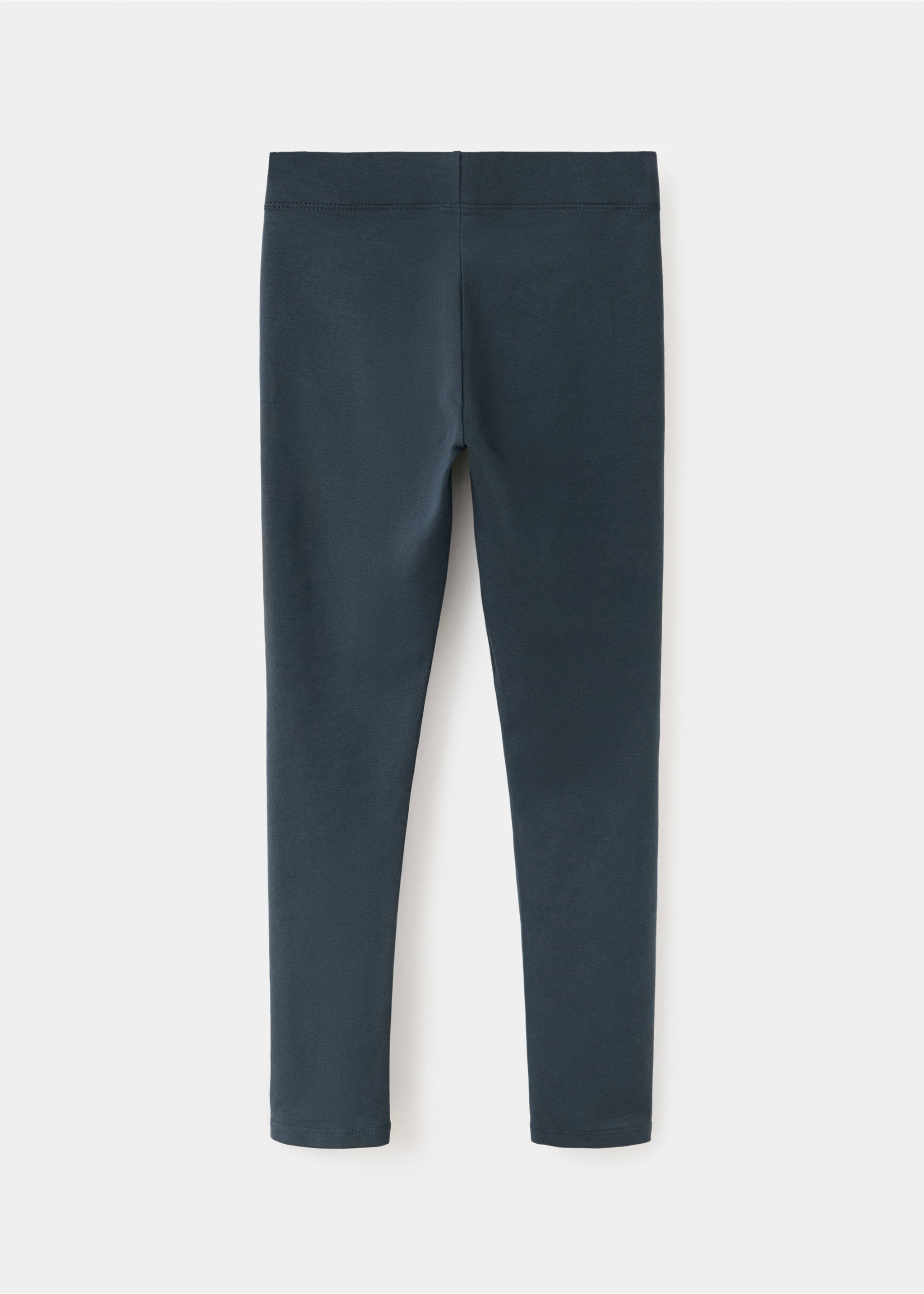 Cotton leggings - Reverse of the article, Navy. Ref: 37073310-00.