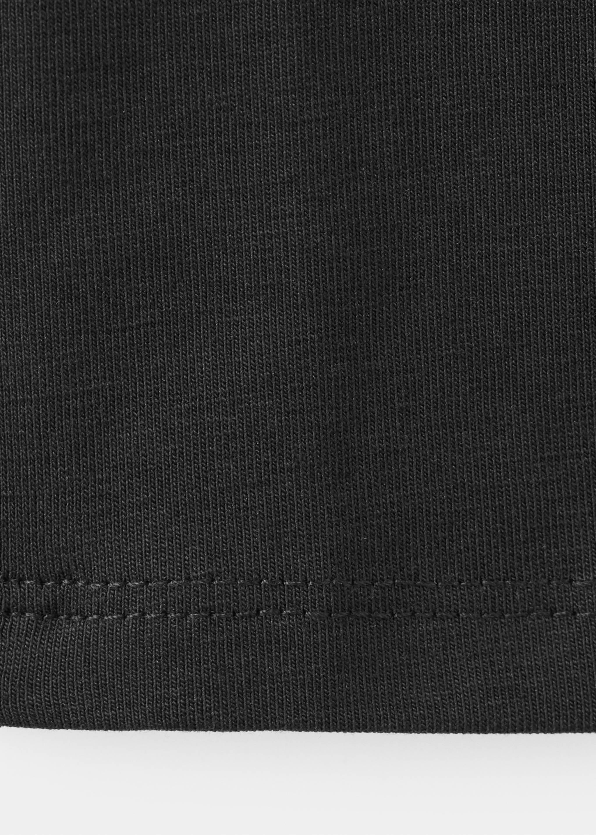 Cotton leggings - Details of the article 0, Black. Ref: 37073310-00.