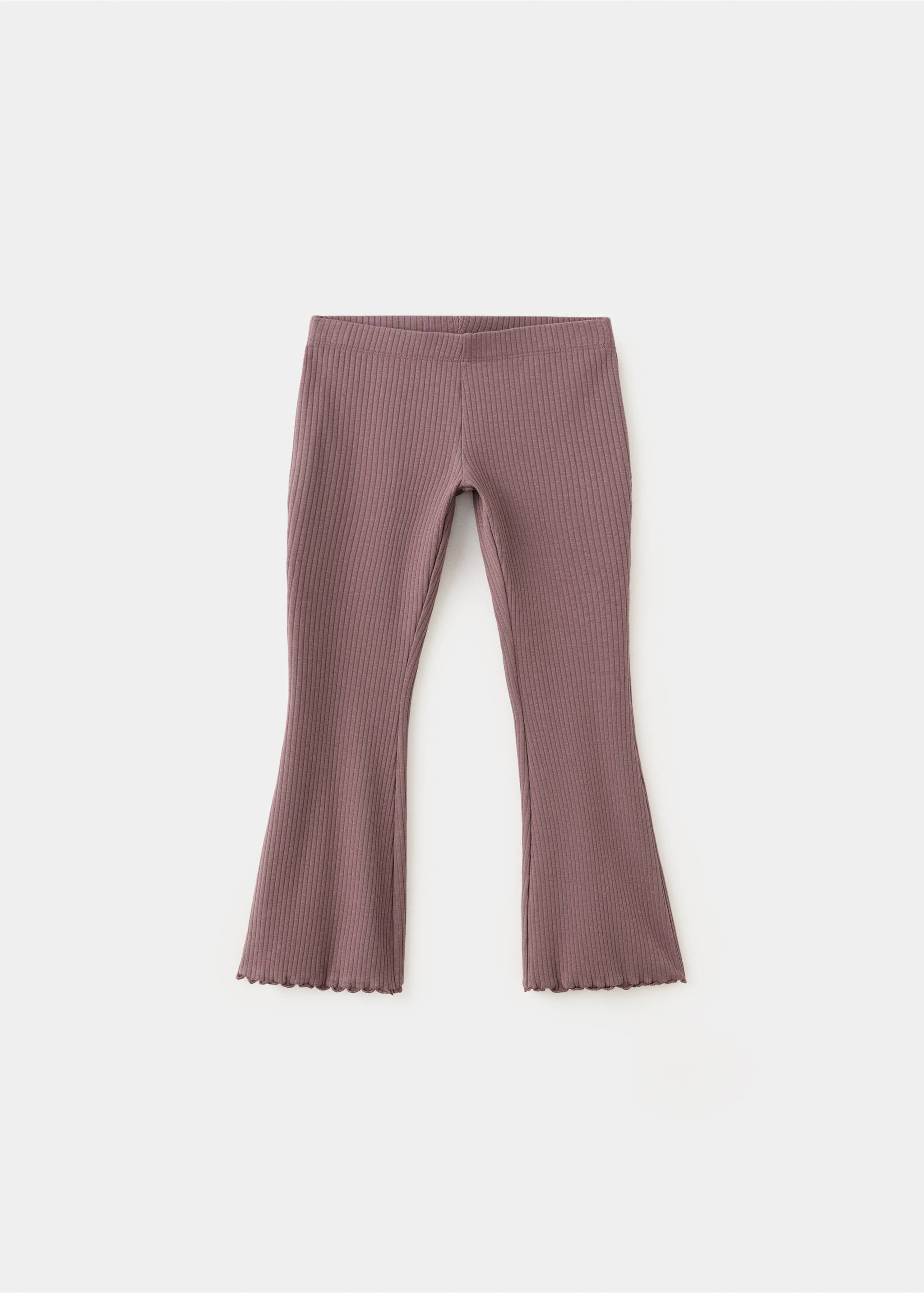 Ribbed cotton leggings - Article without model, Pink. Ref: 37073311-00.