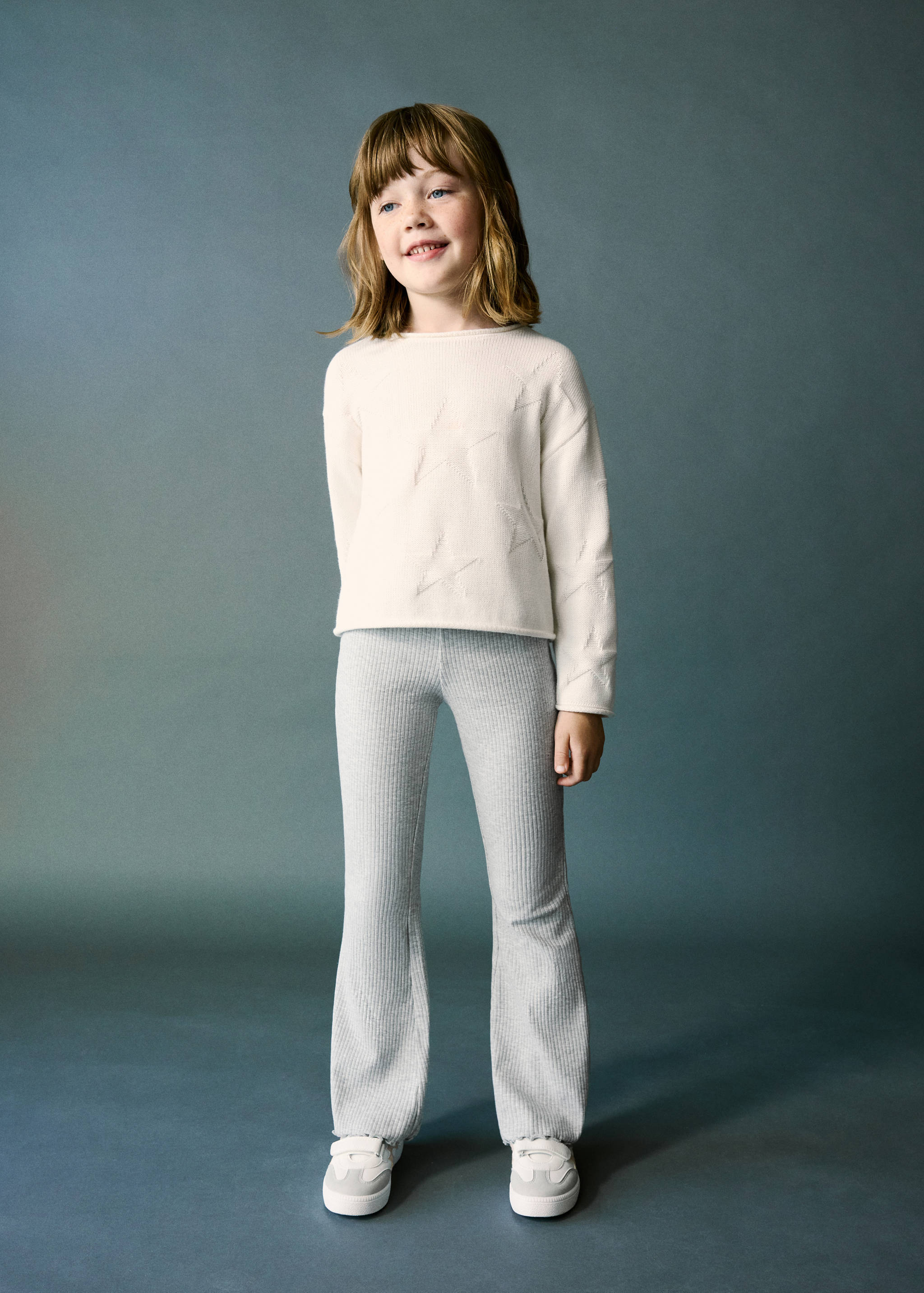 Flared cotton leggings - General plane