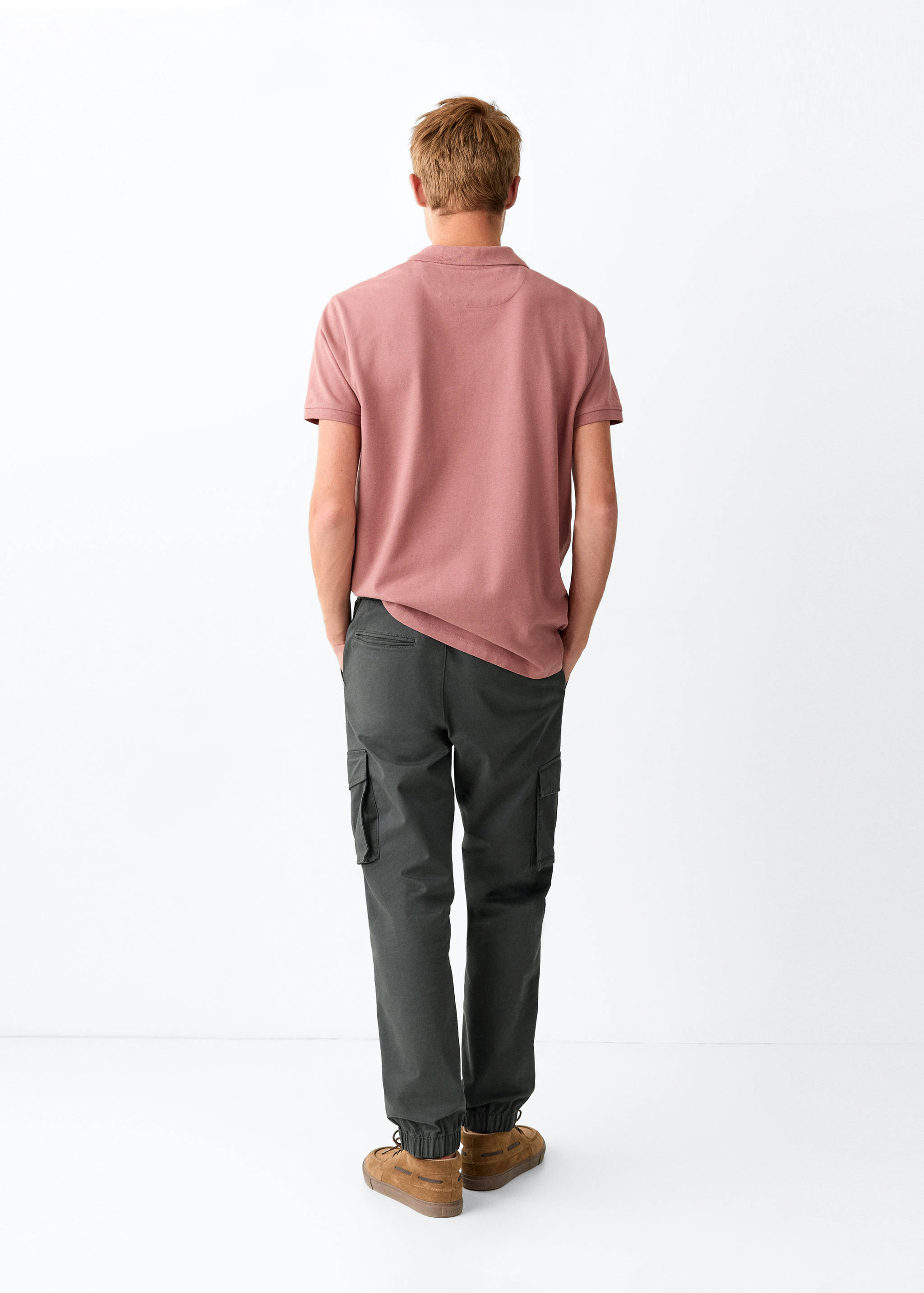 Calças jogger de estilo cargo - Verso do artigo