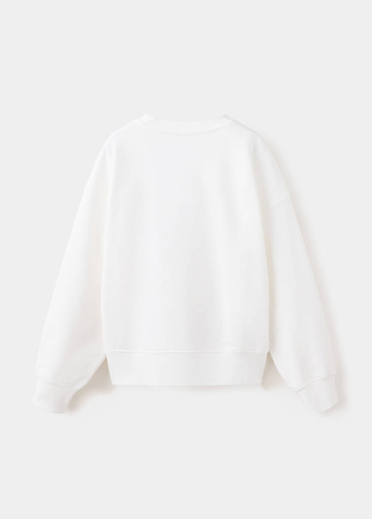 Printed cotton sweatshirt — Off White