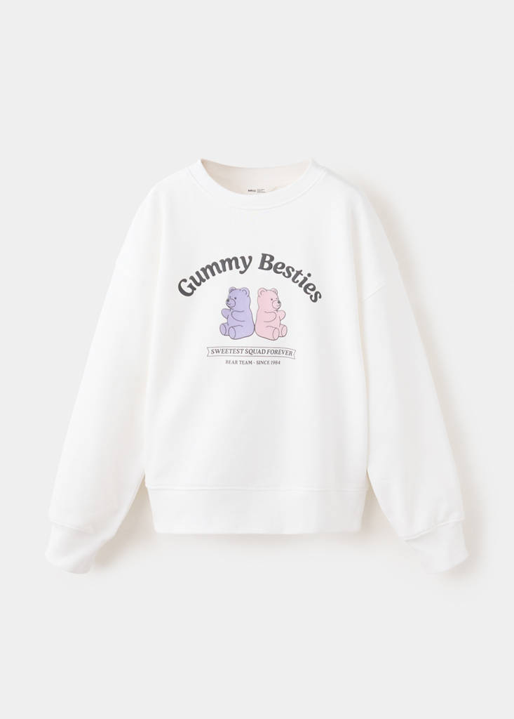 Printed cotton sweatshirt — Off White