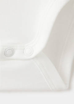 Cotton baby collar playsuit — Off White 4