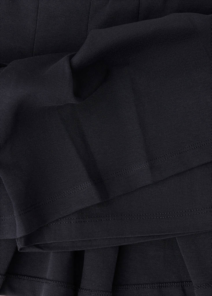 Pleated skirt trousers — Black